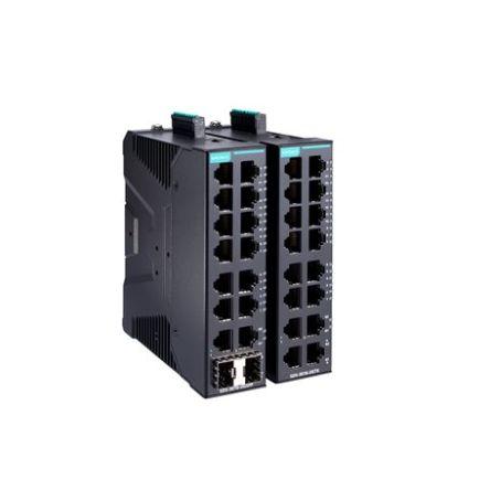 Chytrý řízený přepínač sítě Ethernet 16portový MOXA Neřízený