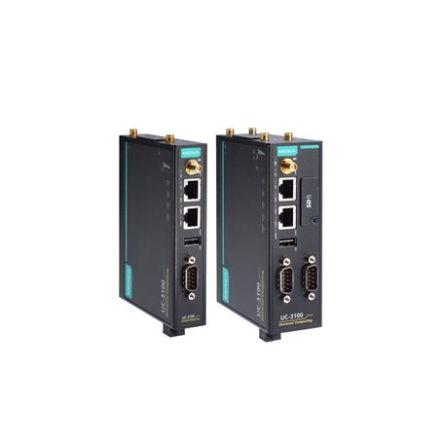 MOXA Průmyslový počítač, řada: UC-3100 ARM Cortex 1 GHz Linux Kov IP30 8000MB DDR3, eMMc 6 W 1
