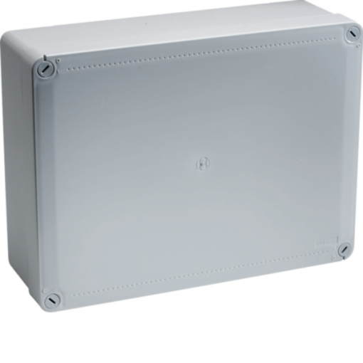Rozvodná instalační skříň 380 × 300 × 120 mm, IP56, plast, šedá