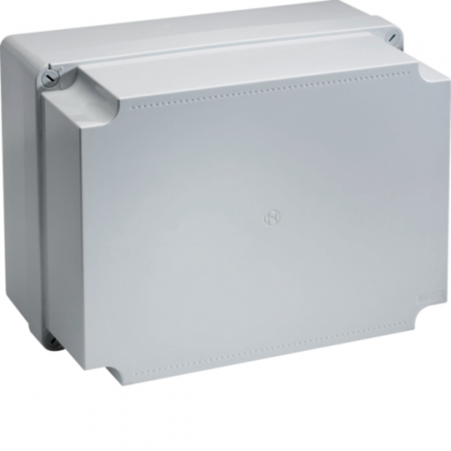 Rozvodná instalační skříň 380 × 300 × 180 mm, IP56, plast, šedá