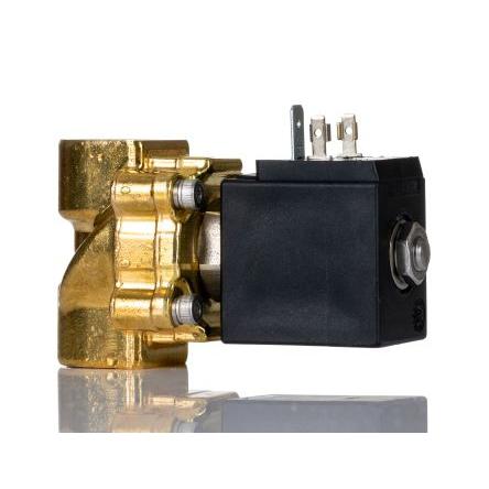 Elektromagnetický ventil 2portový NC 24V RS PRO G1/2 G1/2