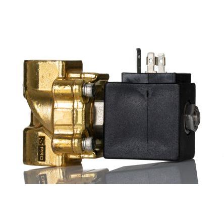 Elektromagnetický ventil 2portový NC 24V RS PRO G1/2 G1/2