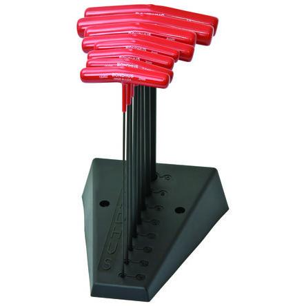 Sada šestihranných klíčů, počet kusů: 8 tvar T Metrické Dlouhé rameno 10 mm, 2.5 mm, 2 mm, 3 mm, 4 mm, 5 mm, 6 mm, 8 mm,