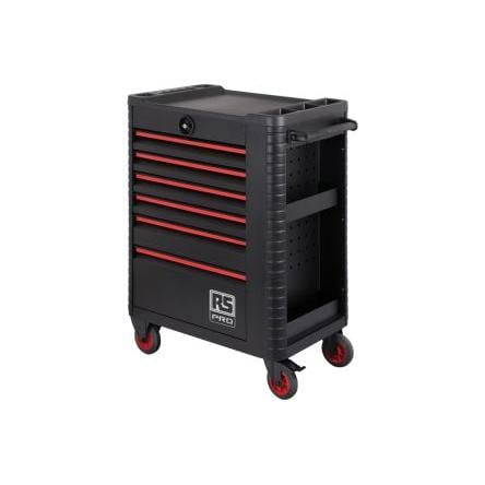 Skříňka na nářadí 6zásuvková Na kolečkách, Ocel, výška: 1.02 m x 458mm, délka: 746 mm RS PRO