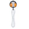 Flexo šňůra Solight 2 × 0,75 mm², bílá, plochá, 3 m