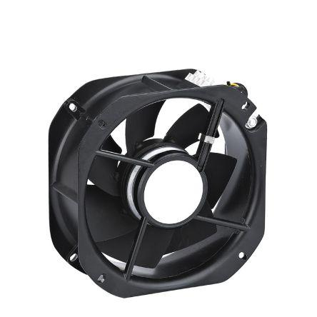 RS PRO Axiální ventilátor, průtok vzduchu: 9.8 m³/min 75 W 115V ac 740 mA 225 mm 225mm 89 mm