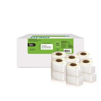 Dymo Role do tiskáren štítků Bílá Černá 25 mm Řada Dymo 550, Řada Dymo 450 54 mm