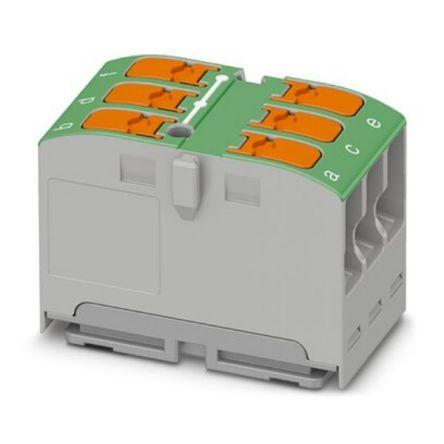 Phoenix Contact Distribuční blok, počet cest: 6, 450V 24A Zelená