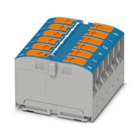 Phoenix Contact Distribuční blok, počet cest: 12, 450V 24A Modrá