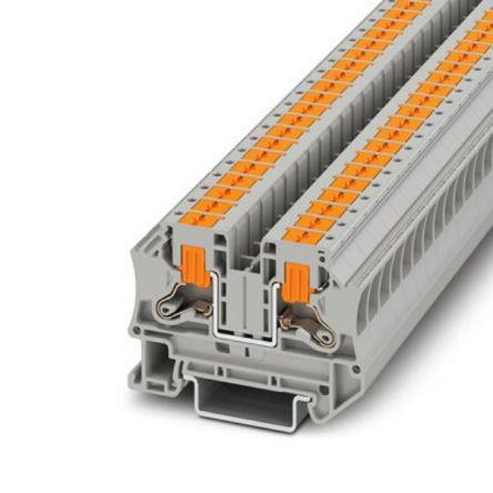 Phoenix Contact Svorkovnice pro montáž na lištu DIN 1116734, řada: PTV, 1000V Šedá 6mm² 2 Zásuvný