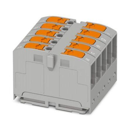 Phoenix Contact Distribuční blok, počet cest: 10, 690V 24A Šedá