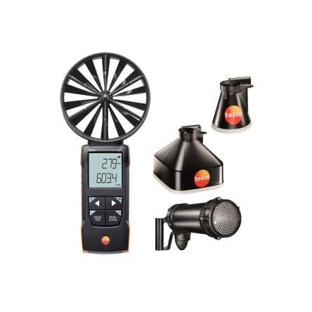 Testo Anemometr Rychlost vzduchu, Teplota, Objemový průtok, číslo modelu: 417 Set 2, typ sondy: Lopatka 20 m/s