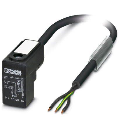 Kabel ovladače snímače, A: DIN 43650, tvar C 3, B: Konektor ventilu C (8 mm), 24V, IP67, řada: SAC Phoenix Contact 5 m