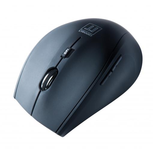 CONNECT IT bezdrátová optická myš, černá matná  CI-61