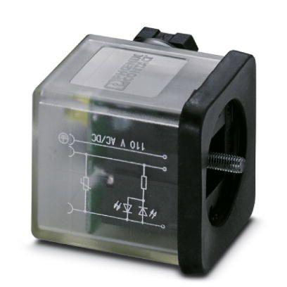 Phoenix Contact Konektor elektromagnetického ventilu, řada: SACC-VB-3CON-M16/A-1L-SV 110V 1452152, Průhledné