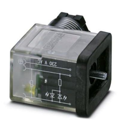 Phoenix Contact Konektor elektromagnetického ventilu, řada: SACC-VB-3CON-M16/BI-1L-SV 230V, Průhledné