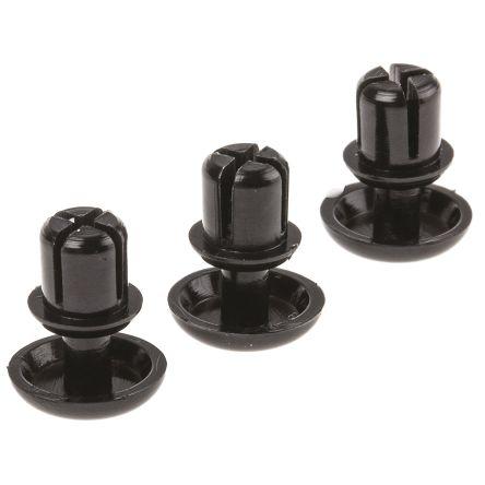 Essentra Nýt, Nylon, délka nýtu: 5.1 mm, Obyčejný Zacvaknutí, průměr nýtu: 3.5 mm tloušťka 2.1 mm