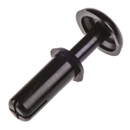 Essentra Nýt, Nylon, délka nýtu: 11 mm, Obyčejný Zacvaknutí, průměr nýtu: 4 mm tloušťka 8.5 mm