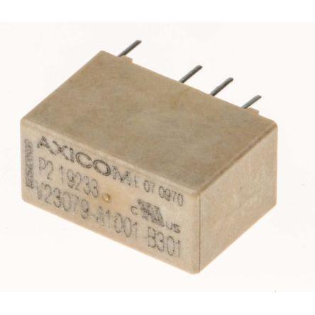 TE Connectivity Signálové relé DPDT Montáž na plošný spoj 2A 5V dc Axicom P2