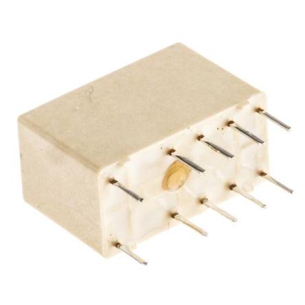 TE Connectivity Signálové relé DPDT Montáž na plošný spoj 2A 24V dc Axicom