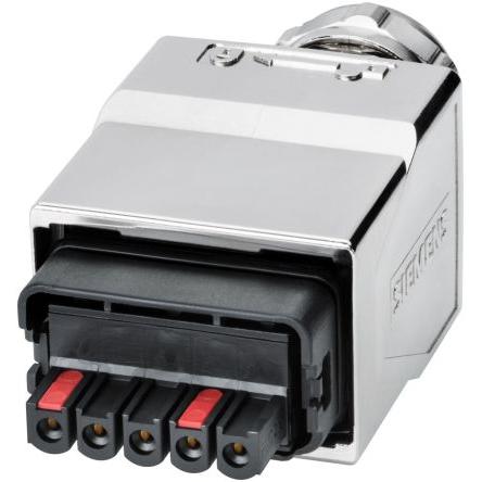 Siemens Konektor pro osvětlení, řada: Power Plug PRO Vnější Napájecí konektor, IP65, IP67, formát pólů: 5, počet cest: 5
