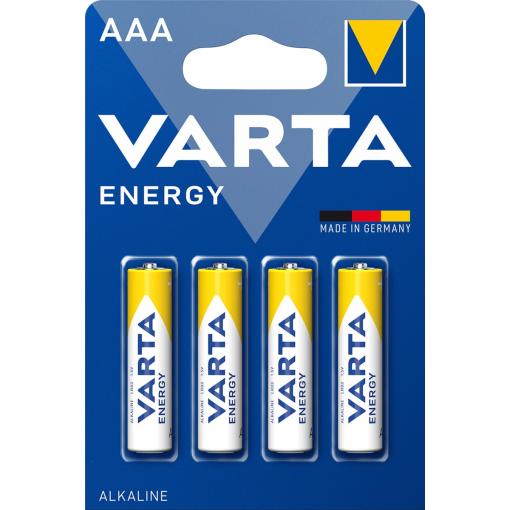 Baterie Varta ENERGY 4103 AAA/LR03, 1,5 V, alkalické, 4 ks