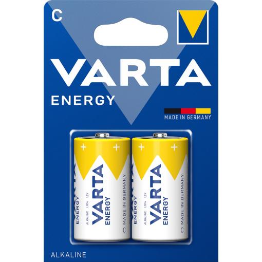 Baterie Varta ENERGY 4114 (C/R14), alkalická, 1,5 V, 2 ks