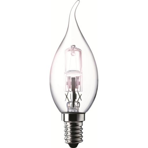 Žárovka EcoClassic halog.svíčková plamen 28 W (35 W) E14, teplá bílá  P925067
