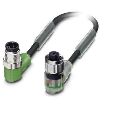 Kabel ovladače snímače, A: Vnější, A: Se závitem 4, B: M12, B: Vnitřní, 300V 4, IP65, IP67, IP68 Phoenix Contact 300 mm