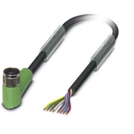 Kabel ovladače snímače, A: Vnitřní, A: M8, Pravoúhlý 8, B: Úhlová zásuvka M8, 30V, IP65, IP67, IP69K, řada: SAC Phoenix
