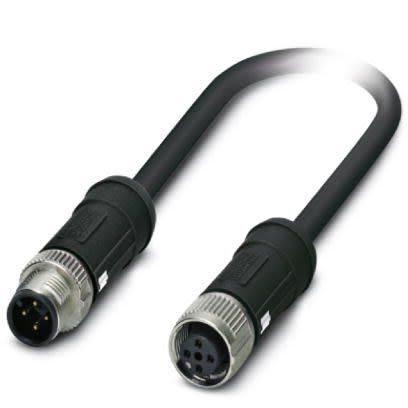 Kabel ovladače snímače, A: Vnější, A: M12, Rovný 4, B: M12, Přímý, B: Vnitřní, 60V, IP65, řada: SAC Phoenix Contact 5 m