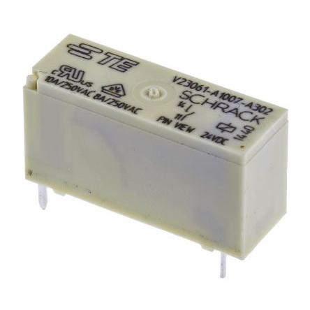 TE Connectivity Výkonové relé SPST Montáž na plošný spoj 8A 24V dc MSR