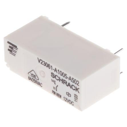 TE Connectivity Výkonové relé SPST Montáž na plošný spoj 15A 12V dc MSR