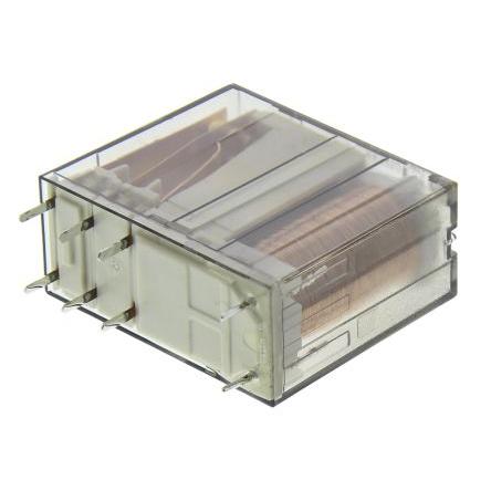 TE Connectivity Výkonové relé DPDT Montáž na plošný spoj 8A 12V dc RPII