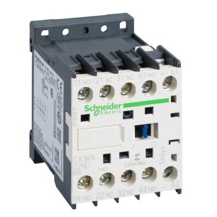 Schneider Electric Řídicí relé, rozsah: TeSyS CA 2 NO/2 NC s Automaticky a ručně resetováním 10A 3 W 60V dc