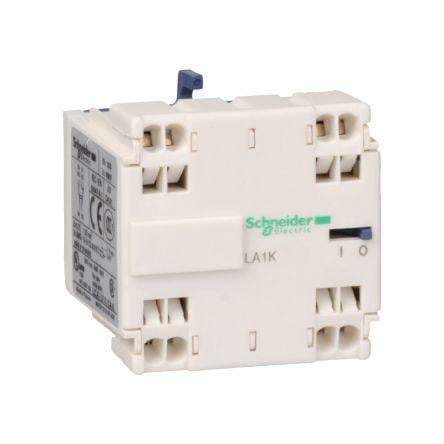 Schneider Electric Blok pomocných kontaktů 2 NC 2 Přední montáž, rozsah: LA1 s Pružinová svorka 10 A 690V