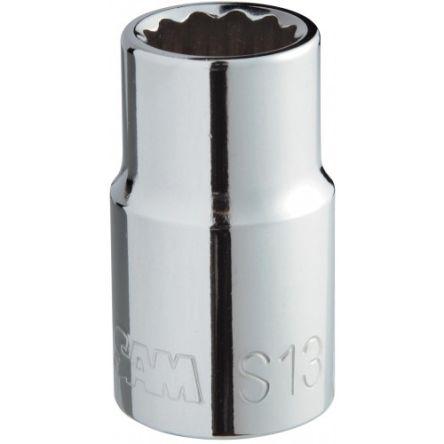 Zásuvka 1/2 in pohon 8 mm 12 bodů Šestihran, celková délka: 38mm SAM