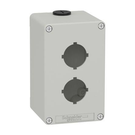 Prázdná řídicí stanice, řada: XAPD, průměr výřezu: 30 mm Šedá Zinkový odlitek Schneider Electric, počet výřezů: 2