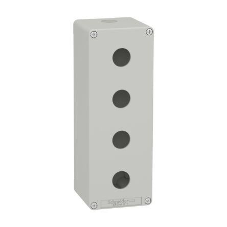 Prázdná řídicí stanice, řada: XAPD, průměr výřezu: 22 mm Šedá Zinkový odlitek Schneider Electric, počet výřezů: 4