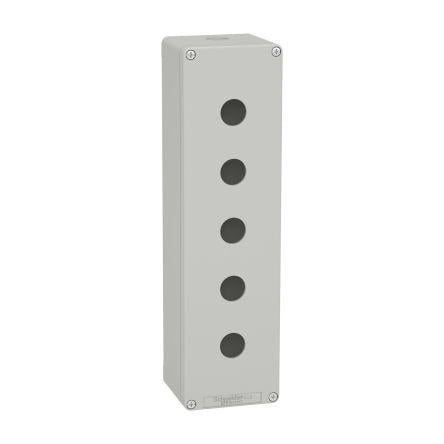 Prázdná řídicí stanice, řada: XAPD, průměr výřezu: 22 mm Šedá Odlévaný hliník Schneider Electric, počet výřezů: 5