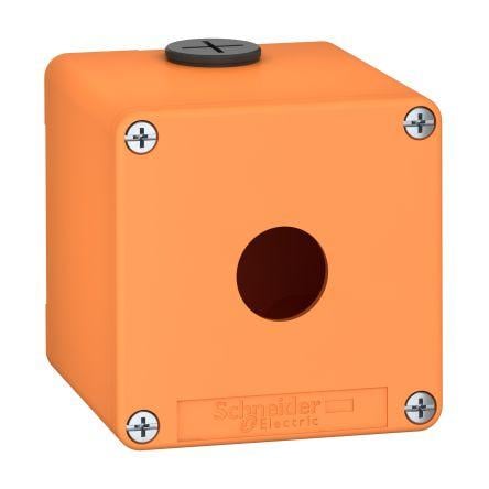 Prázdná řídicí stanice, řada: XAPO, průměr výřezu: 22 mm Oranžová Zinkový odlitek Schneider Electric, počet výřezů: 1