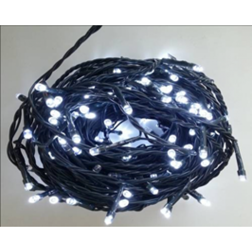 Vánoční osvětlení 100 LED - BÍLÉ / 10LED bliká