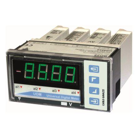 Carlo Gavazzi Digitální panelový multifunkční měřič LED kontrolka, výška výřezu: 14.2 mm pro Zobrazení fasády, 4