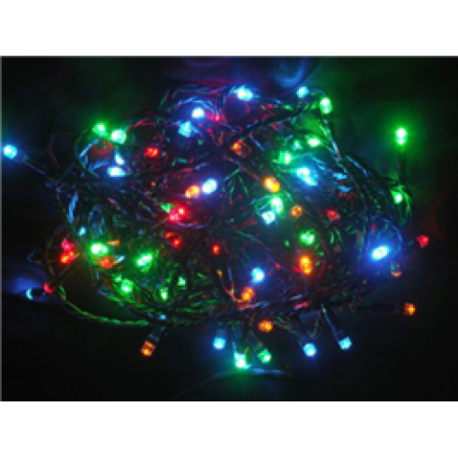 Vánoční osvětlení 100 LED - BAREVNÉ / 10LED bliká