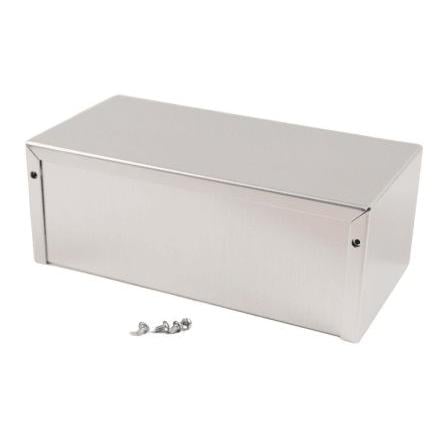 Hammond Pouzdro, řada: 1411 S přírubou barva Černá, Šedá Hliník 305 mm 102 mm 7 in