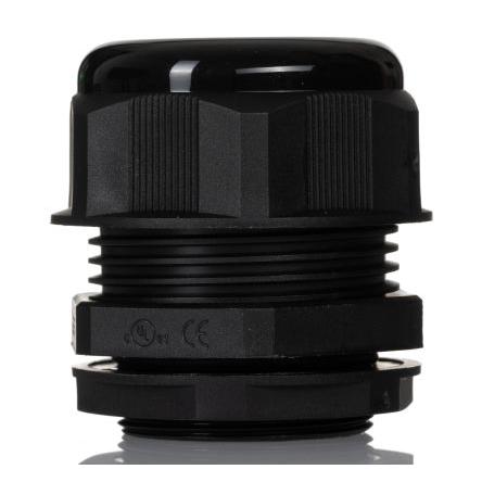 Kabelová průchodka, řada: 1427NCG 1427NCGM40B Černá Nylon, IP68 M40 Hammond 22 mm až 32 mm
