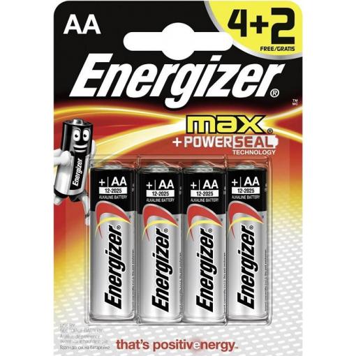 Baterie Energizer MAX AA/R06, Blistr(4+2)