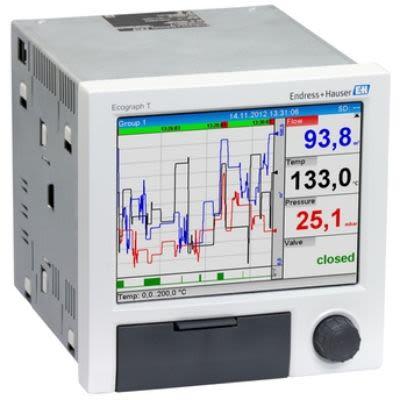 Endress+Hauser Zapisovač 6, číslo modelu: RSG35-B1A, délka: 192 mm, Grafický Proud, Frekvenční vstup, Impulzní vstup,