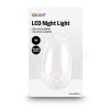 Solight noční LED světélko oblé, 0,5W, bílé, 230V, vypínač - WL903