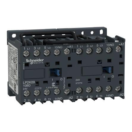 Schneider Electric 1 NO Reverzační stykač napětí ve vinutí 48V 3pólový 9 A 690V s 1 NO/1 NC kontakty 48V Řízení motoru,